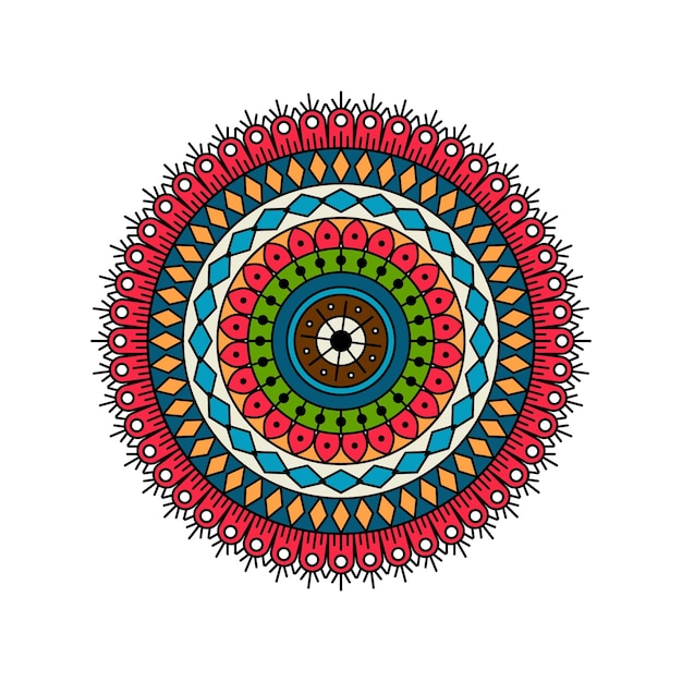 Mandala de color vectorial