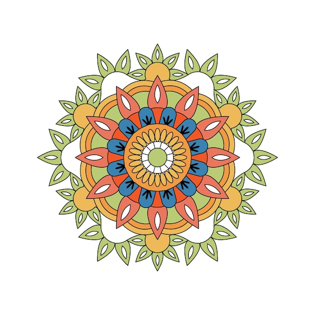 Mandala de color vectorial