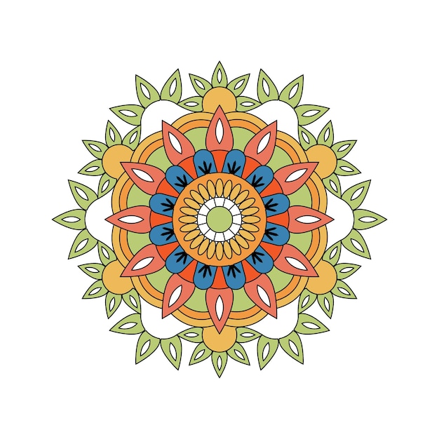 Mandala de color vectorial