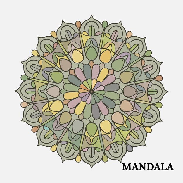 Mandala para colorear creativamente