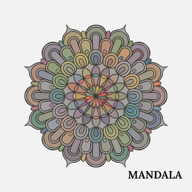 Mandala para colorear creativamente