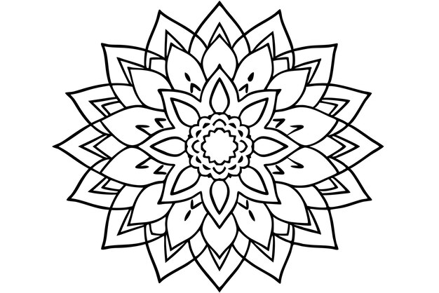 Mandala para colorear ilustraciones de libros terapia de arte relajante 8