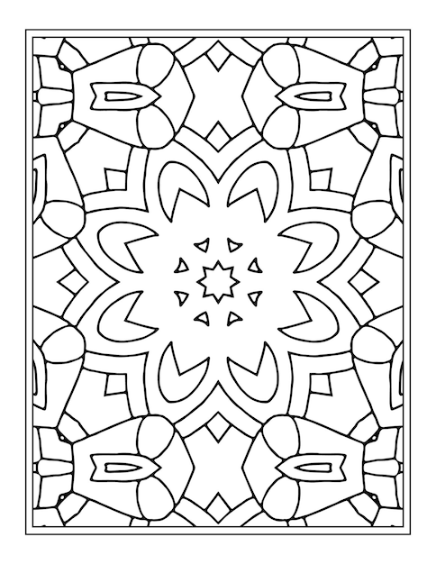 Mandala para colorear para Kdp Coloring Book