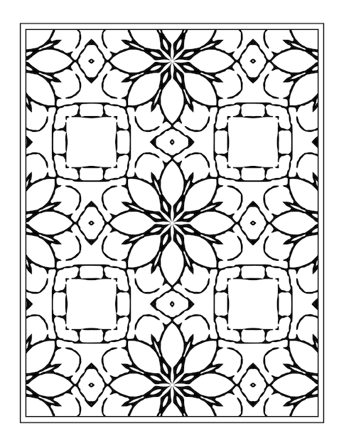 Mandala para colorear página kdp libro para colorear diseño