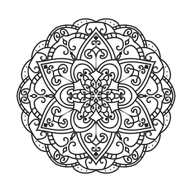 Mandala para colorear páginas