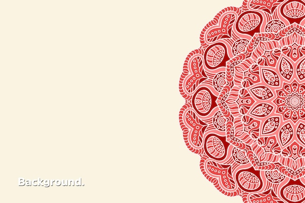 Mandala de colores de fondo dorado de lujo