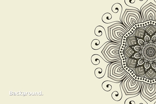 Mandala de colores de fondo dorado de lujo