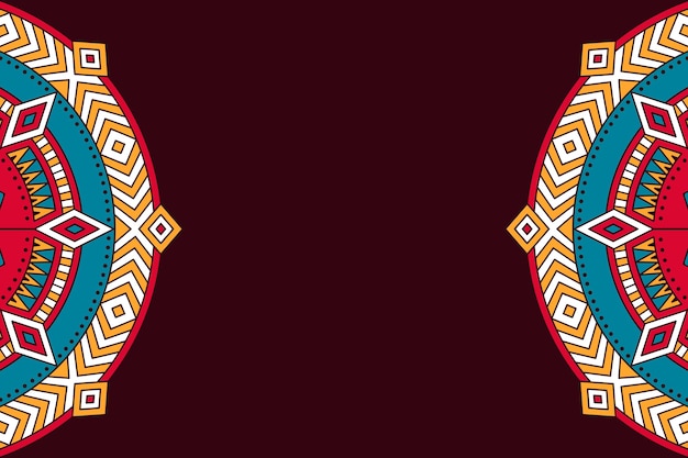 Mandala de colores de fondo de oro de lujo