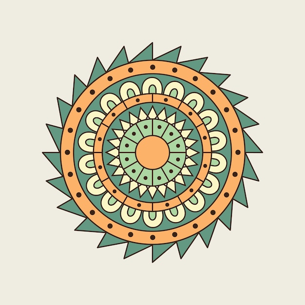 Mandala colorida india
