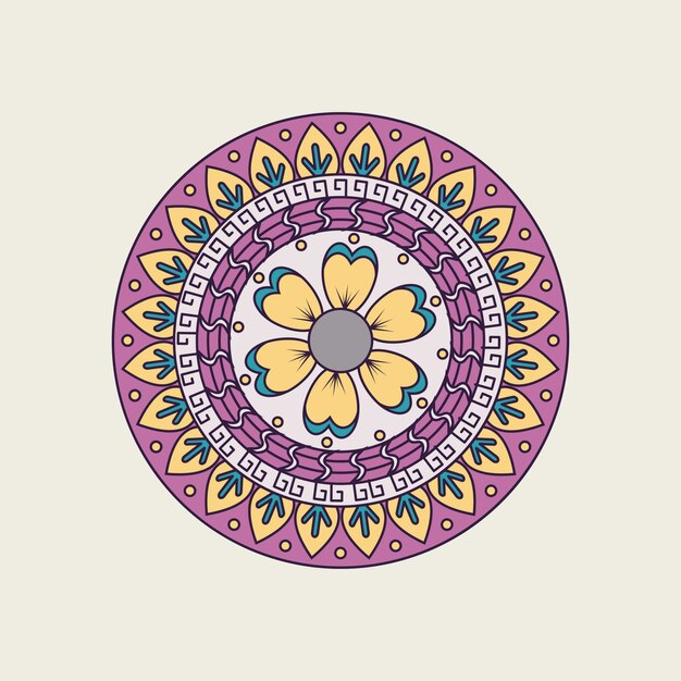 Mandala colorida india