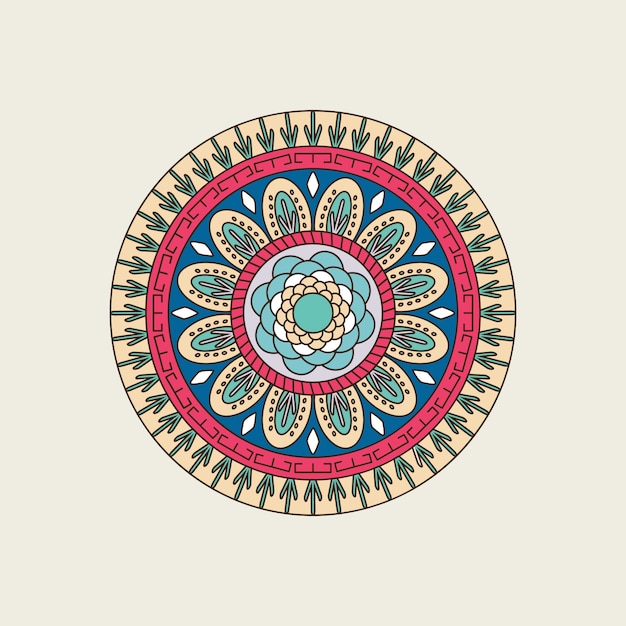 Mandala colorida india