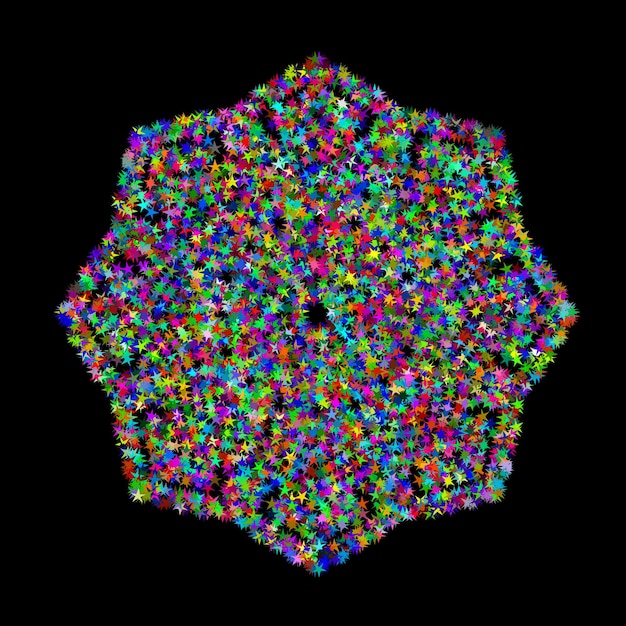 Mandala colorido abstracto