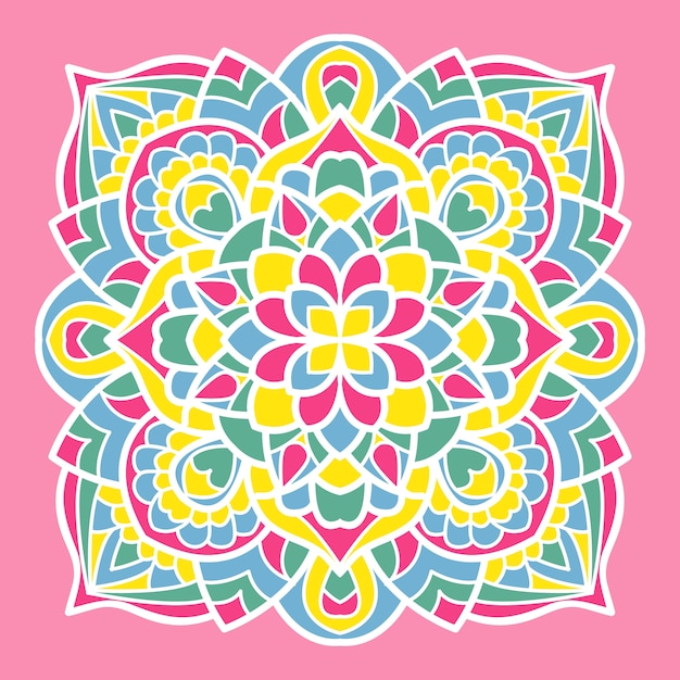 Mandala colorido