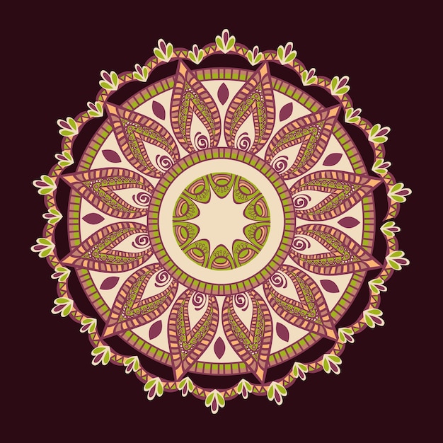 Mandala concepto con diseño de icono