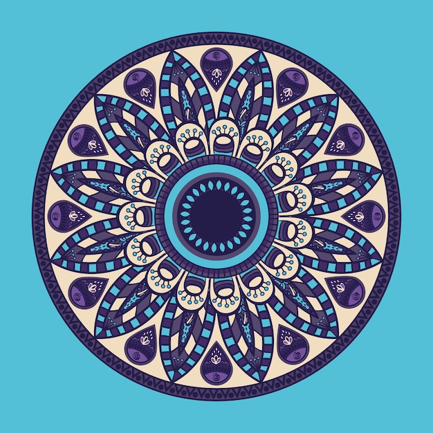 Mandala concepto con diseño de icono