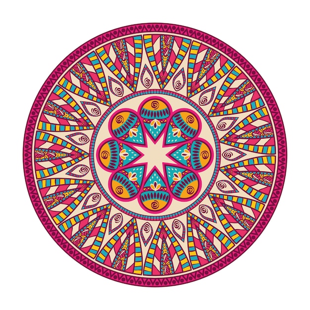 Mandala concepto con diseño de icono