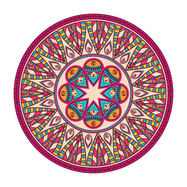 Vector mandala concepto con diseño de icono