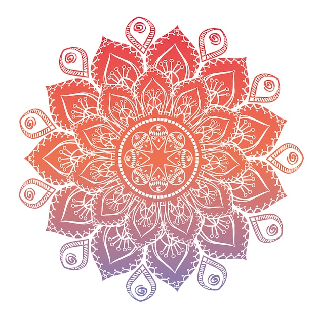 Vector mandala concepto con diseño de icono