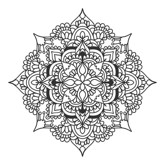 Mandala de contorno