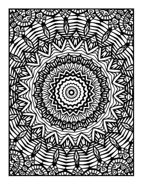 Mandala decorativa con elementos florales clásicos sobre un fondo blanco patrón abstracto sin costuras traje