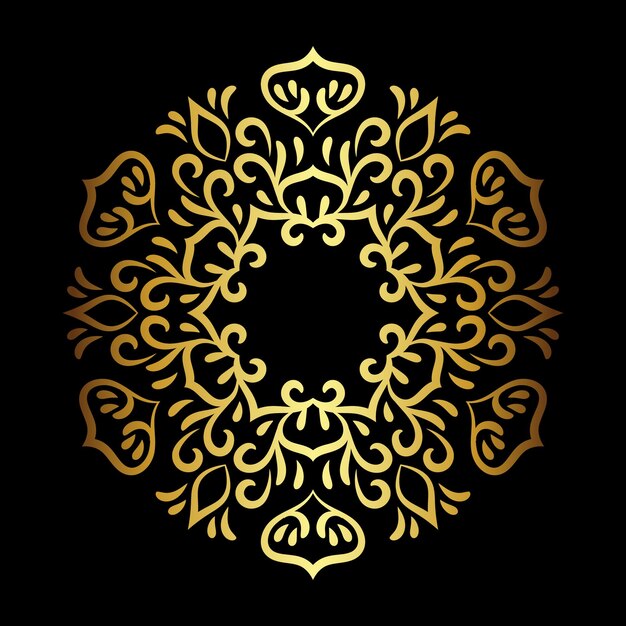 Mandala decorativa de lujo diseño de fondo Mandala decorativo decorativo en estilo oriental étnico