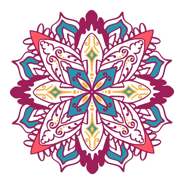 Mandala decorativa con patrón