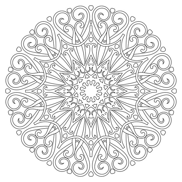 el mandala delineado