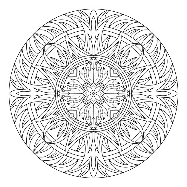 el mandala delineado