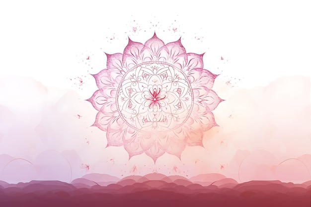 Vector mandala para el día internacional del yoga