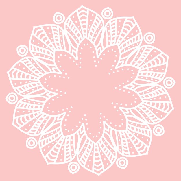 Mandala. Dibujado a mano elementos decorativos étnicos ilustración vectorial eps 10 para su diseño.