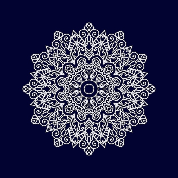 Mandala diseña una ilustración vectorial de fondo