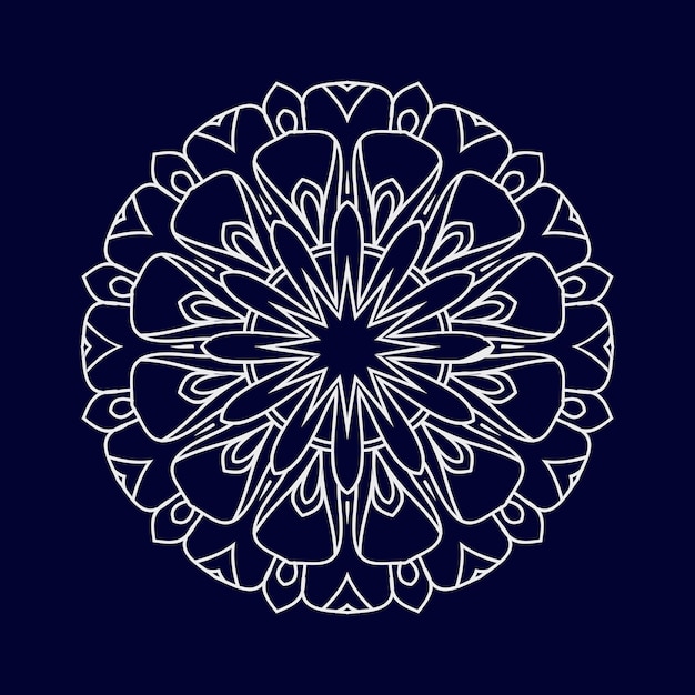 Mandala diseña una ilustración vectorial de fondo