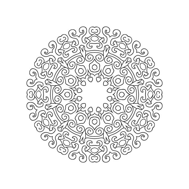 Mandala diseña una ilustración vectorial de fondo
