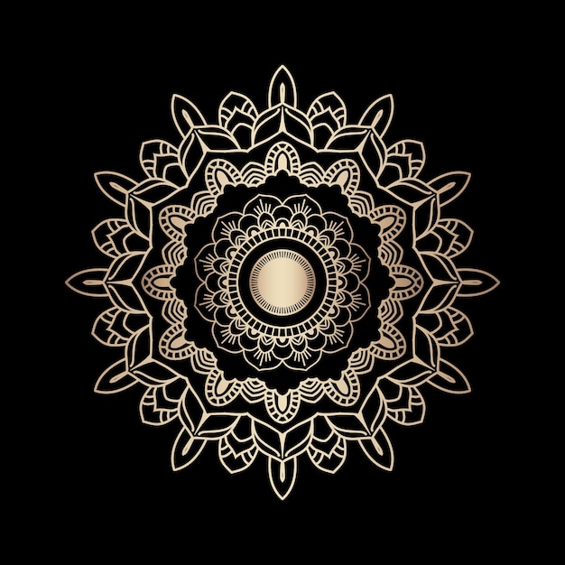 Mandala con diseño floral
