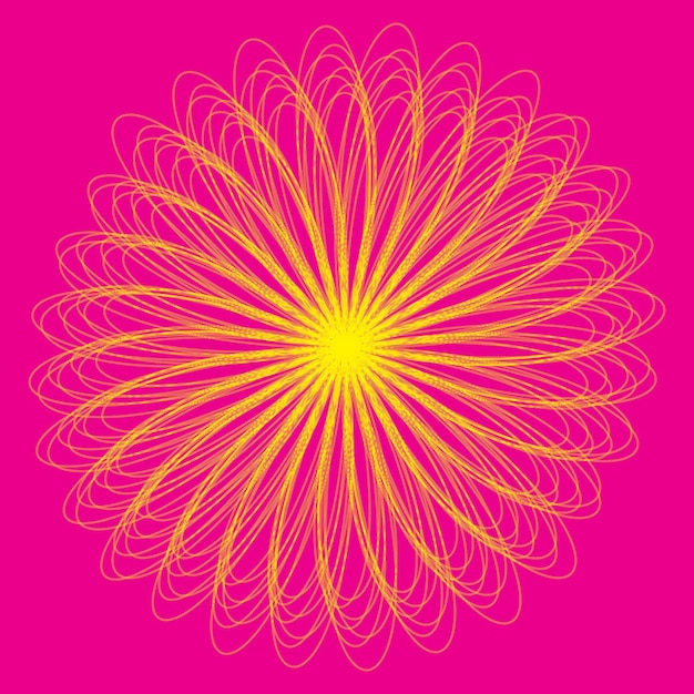 Mandala con diseño floral