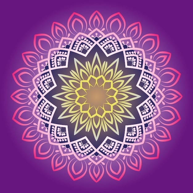 Vector mandala diseño de lujo