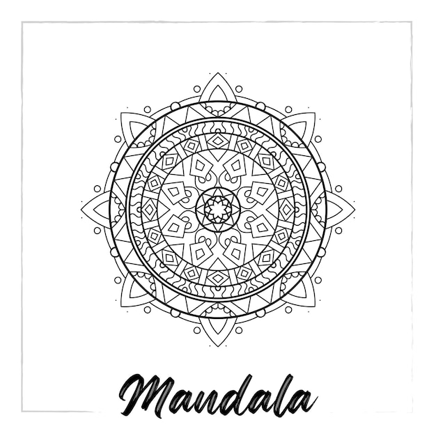 Vector mandala diseño