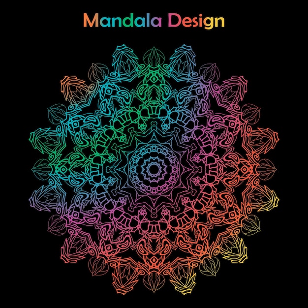 Vector mandala diseño