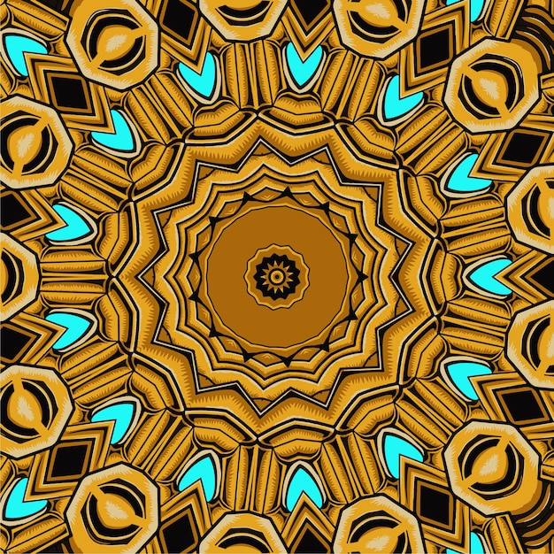 Mandala doodle fantasía flor decorada fondo