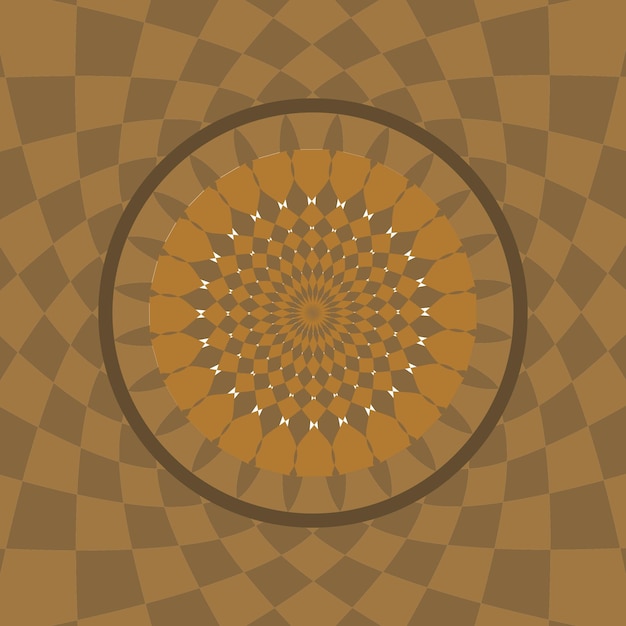 el mandala dorado y negro