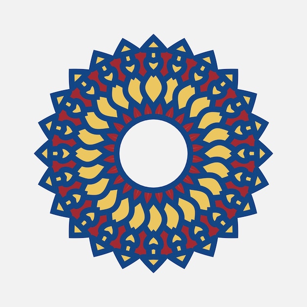 Mandala Elemento decorativo étnico telón de fondo dibujado a mano Islam árabe indios motivos otomanos