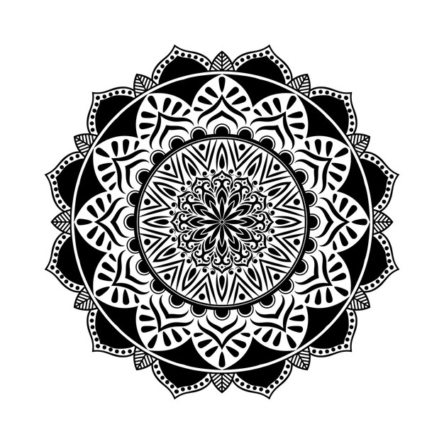 Mandala elemento decorativo patrón oriental ilustración vectorial