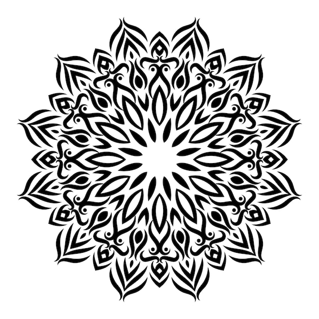 Mandala elemento decorativo patrón oriental ilustración vectorial