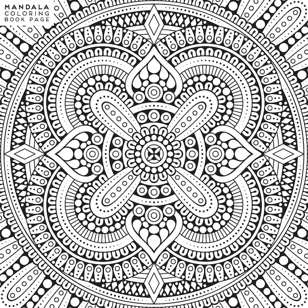 Mandala elementos decorativos étnicos