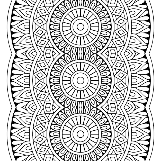 Mandala elementos decorativos étnicos