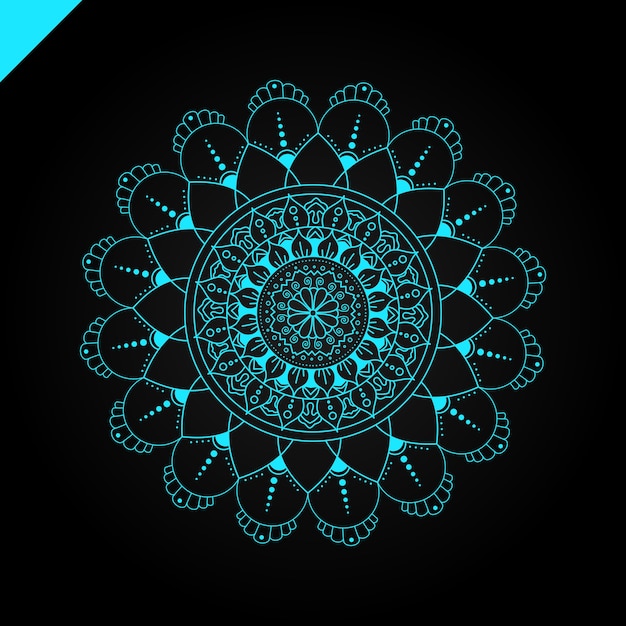 Mandala. Elementos decorativos vintage. Fondo dibujado a mano. Islam, árabe, indio, motivos otomanos.