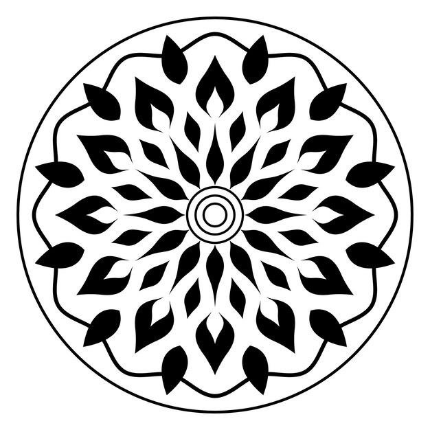 Mandala elementos decorativos vintage y patrón estilo este.