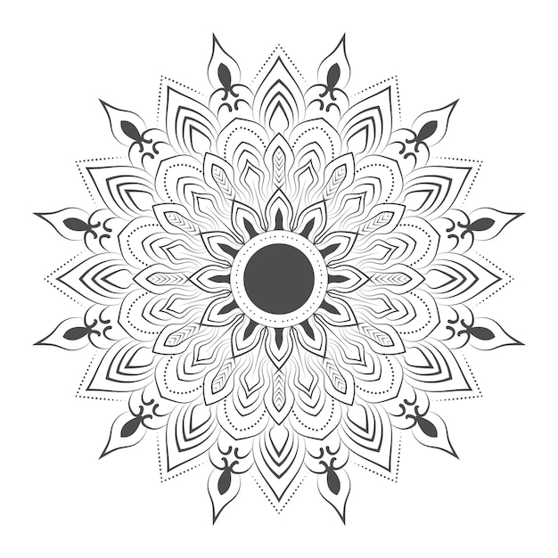 Mandala en estilo étnico