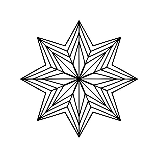 Mandala de la estrella geométrica