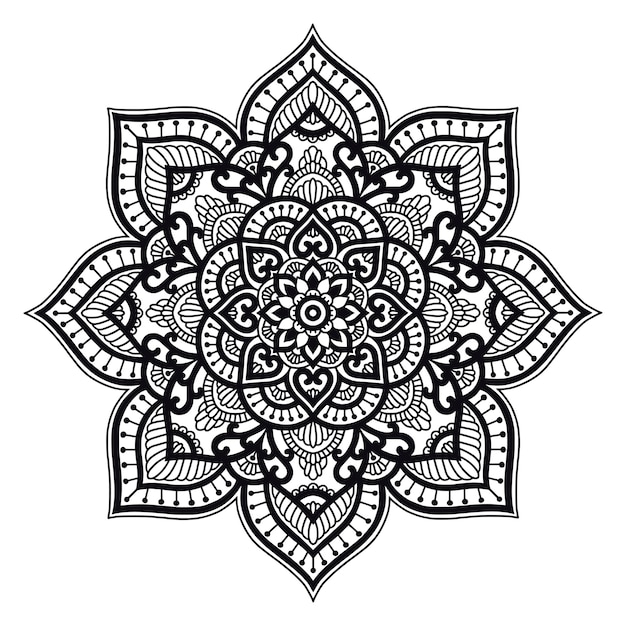 Vector mandala etnica